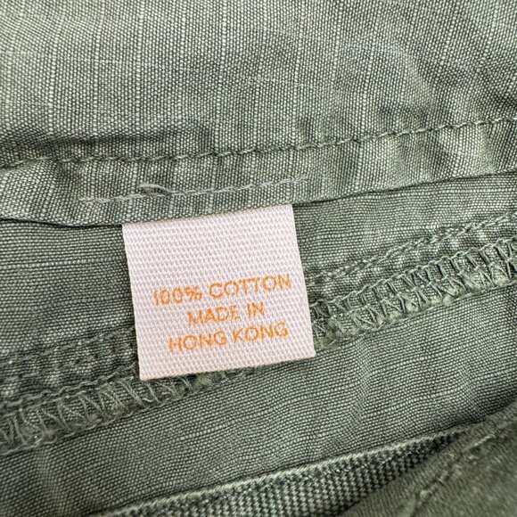 J. Crew Chino Classic Twill City Fit Shorts Women's Utility Pocket Green, Size 4 - Picture 5 of 9